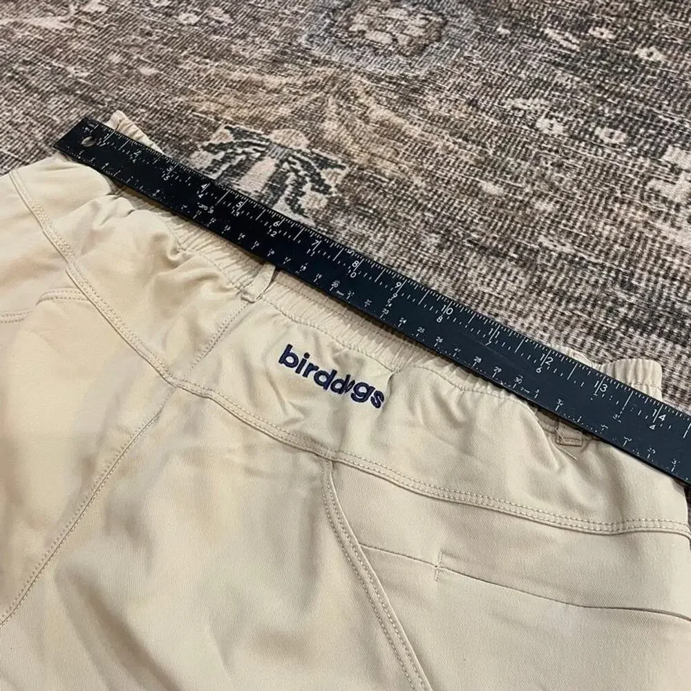 Birddogs Classic Mens M Khaki Tan Lined Athletic Shorts Built-In Liner Elastic